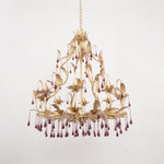 Amethyst Drops Glass Chandelier - Lamp Outdoor