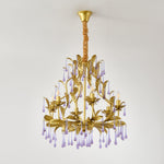 Amethyst Drops Glass Chandelier - Lamp Outdoor
