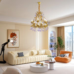 Amethyst Drops Glass Chandelier - Lamp Outdoor