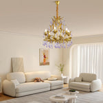 Amethyst Drops Glass Chandelier - Lamp Outdoor