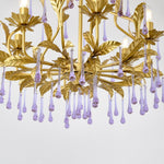Amethyst Drops Glass Chandelier - Lamp Outdoor