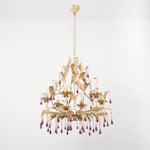 Amethyst Drops Glass Chandelier - Lamp Outdoor