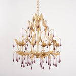 Amethyst Drops Glass Chandelier - Lamp Outdoor