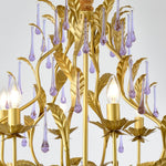 Amethyst Drops Glass Chandelier - Lamp Outdoor