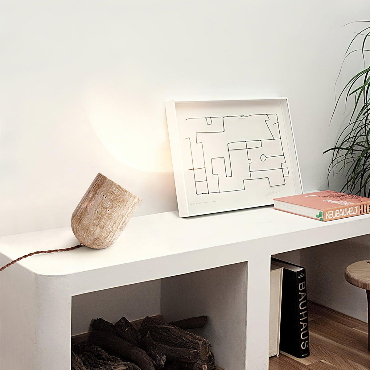 Amidori Wabi-Sabi Travertine Table Light