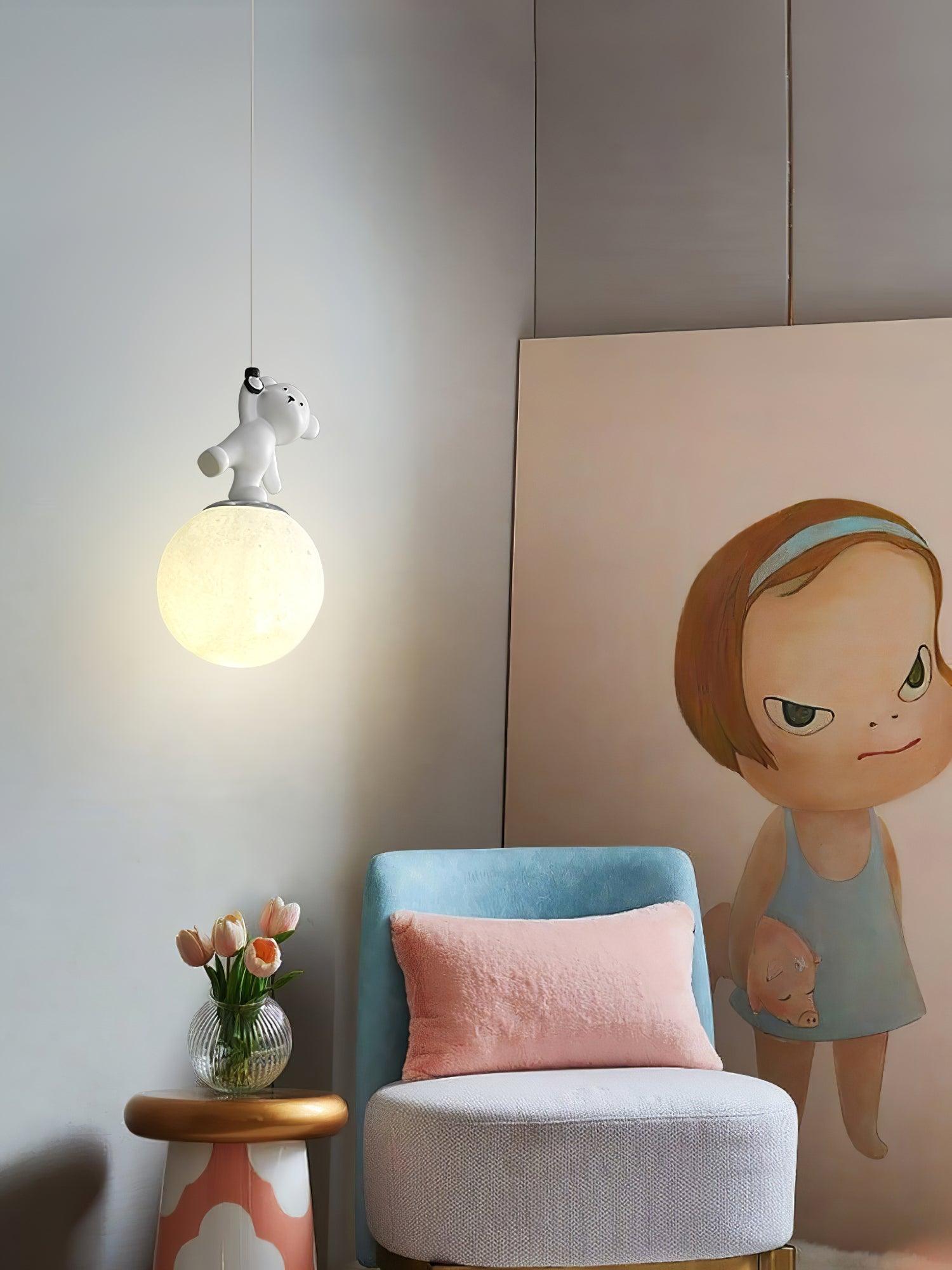 Animal And Moon Pendant Light - Lamp Outdoor