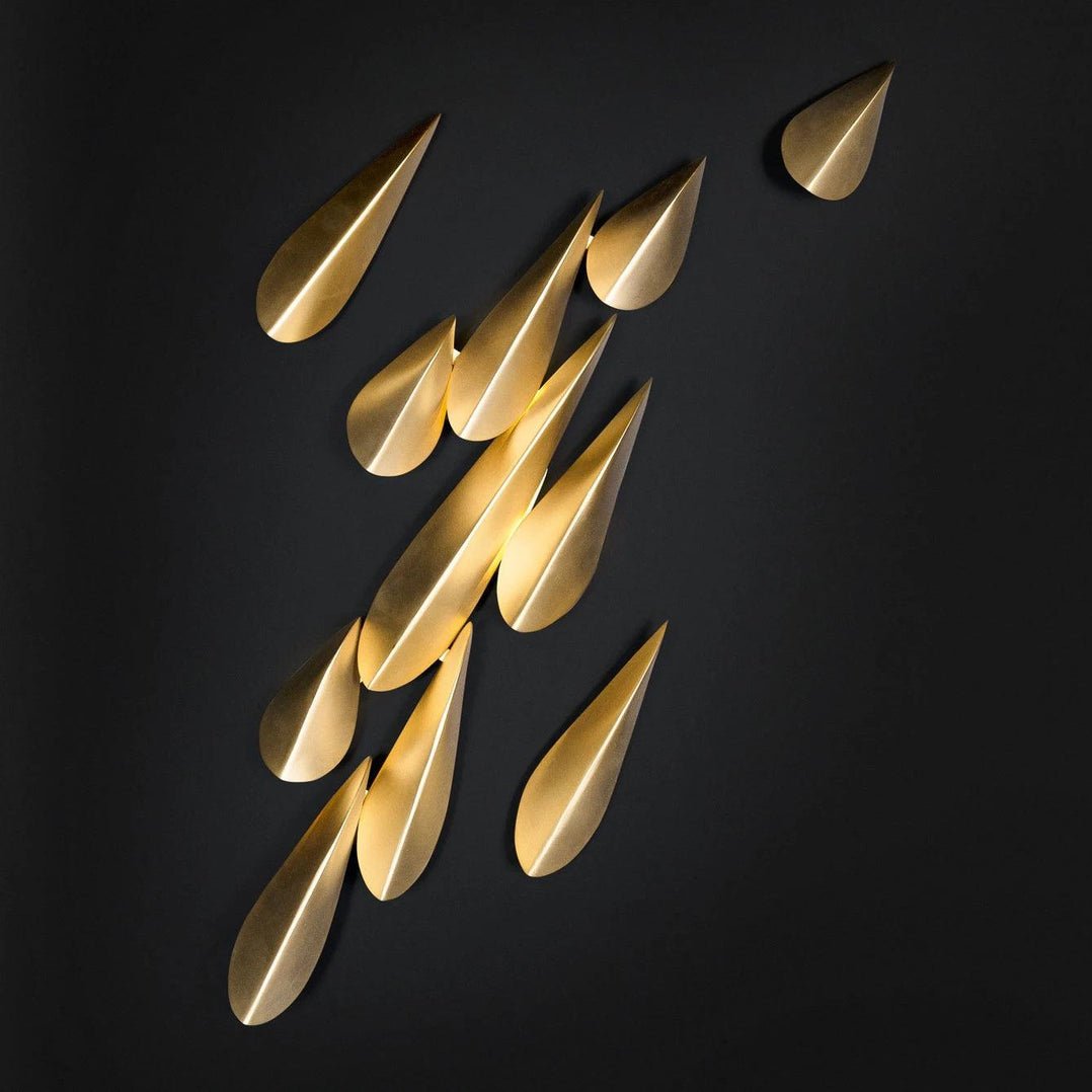 Avynis Abstract Brass Wall Light - Lamp Outdoor