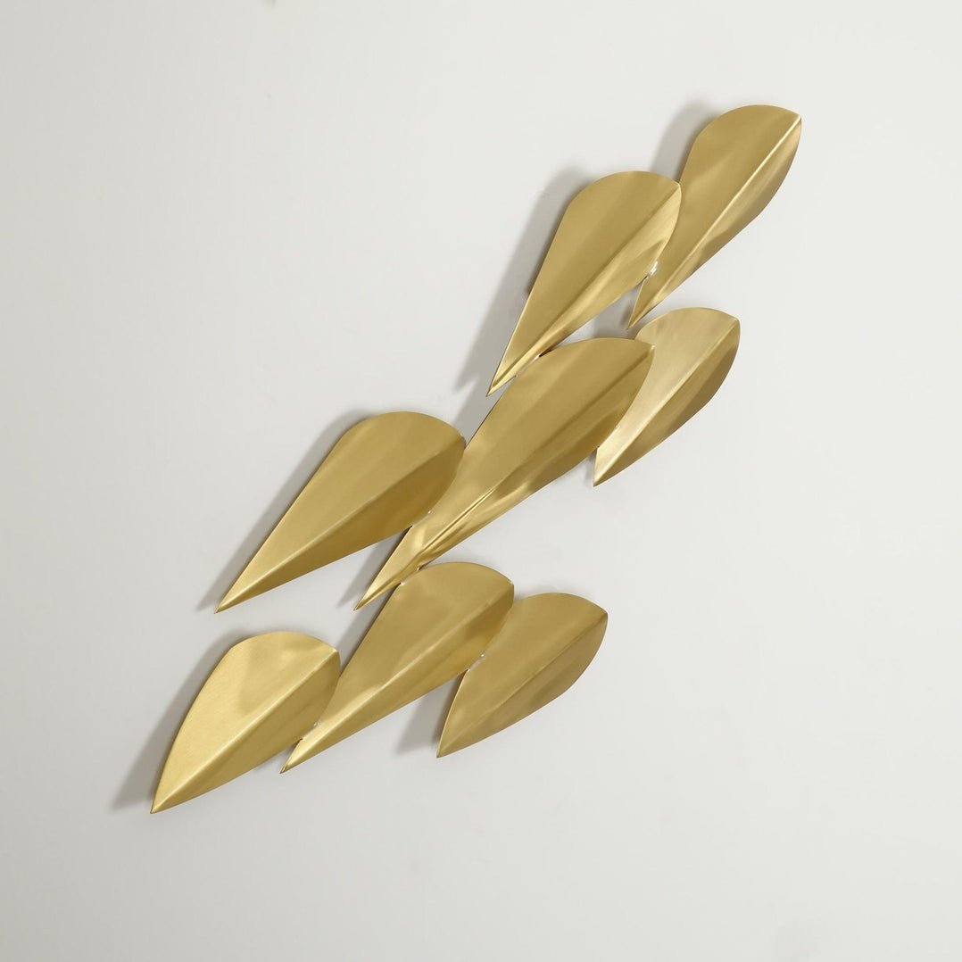 Avynis Abstract Brass Wall Light - Lamp Outdoor