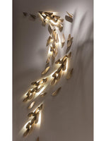 Avynis Abstract Brass Wall Light - Lamp Outdoor