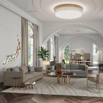 Avynis Abstract Brass Wall Light - Lamp Outdoor