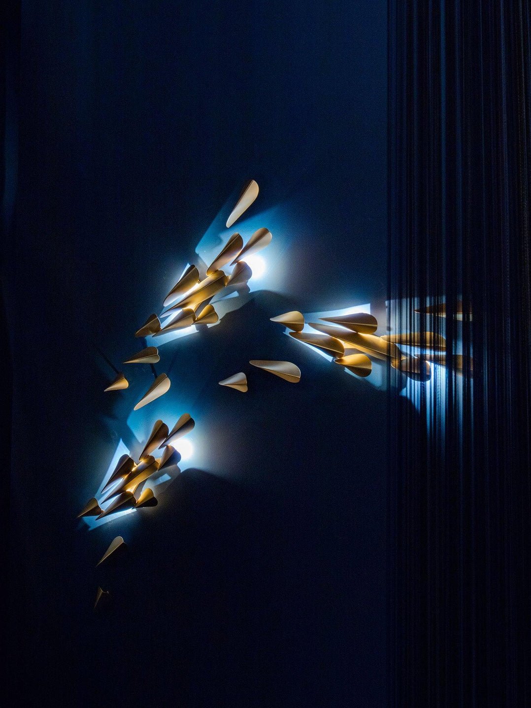 Avynis Abstract Brass Wall Light - Lamp Outdoor