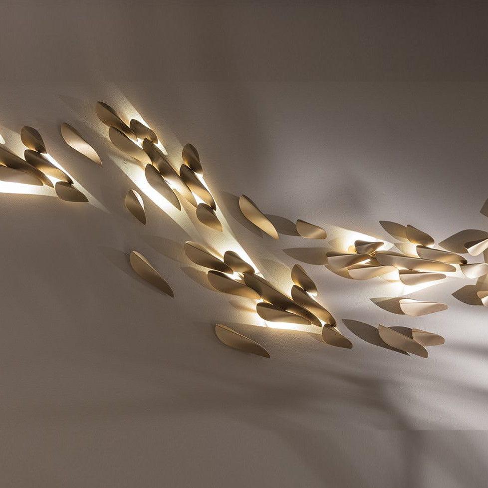 Avynis Abstract Brass Wall Light - Lamp Outdoor