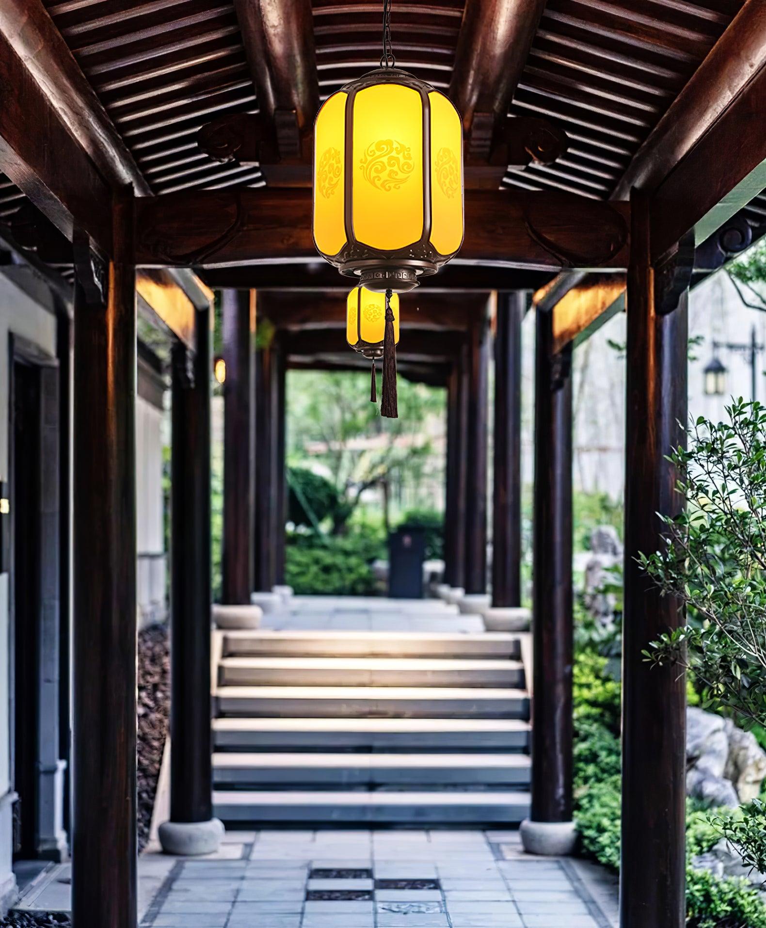 Antique Lantern Outdoor Pendant Light - Lamp Outdoor