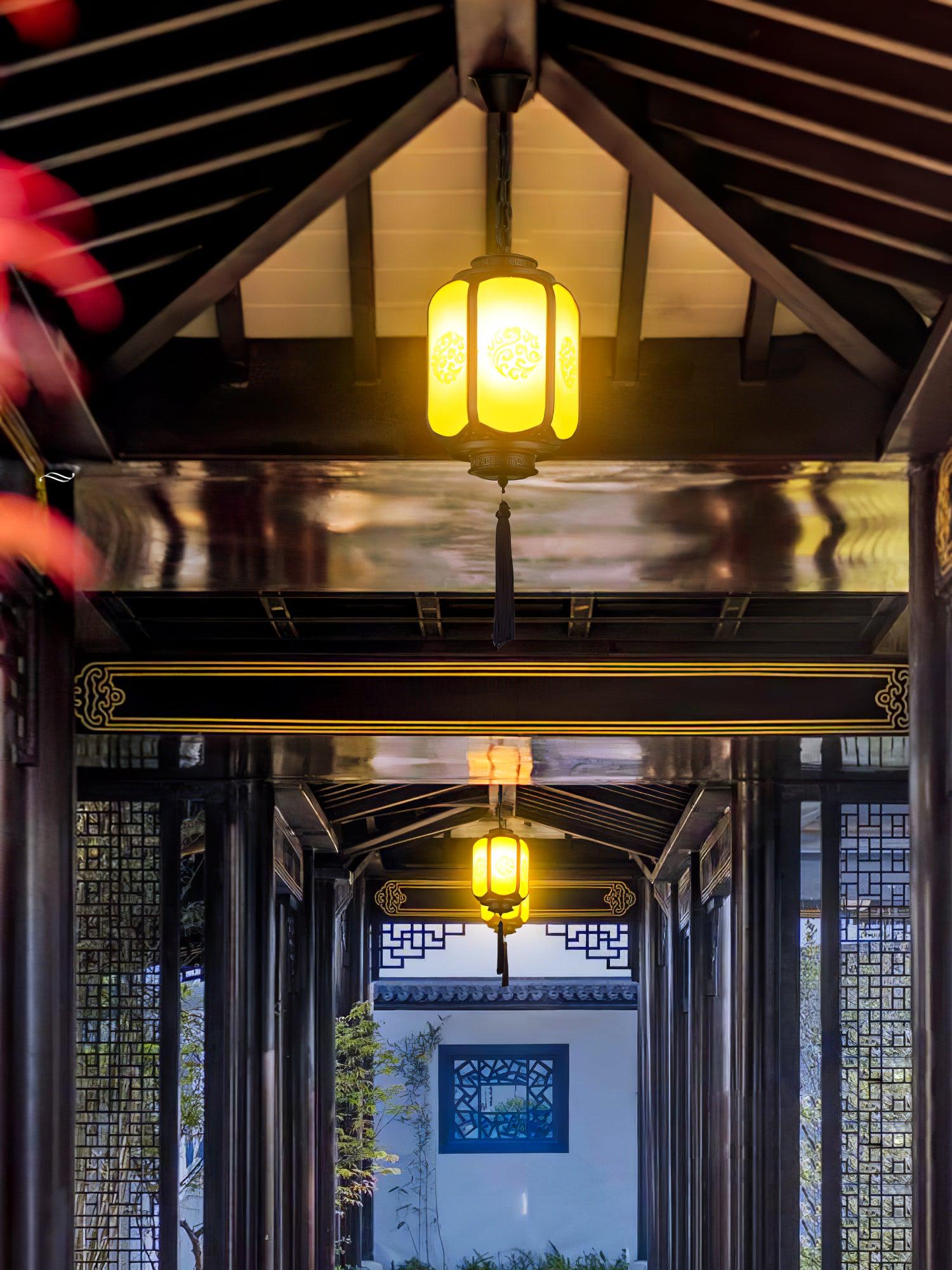 Antique Lantern Outdoor Pendant Light - Lamp Outdoor
