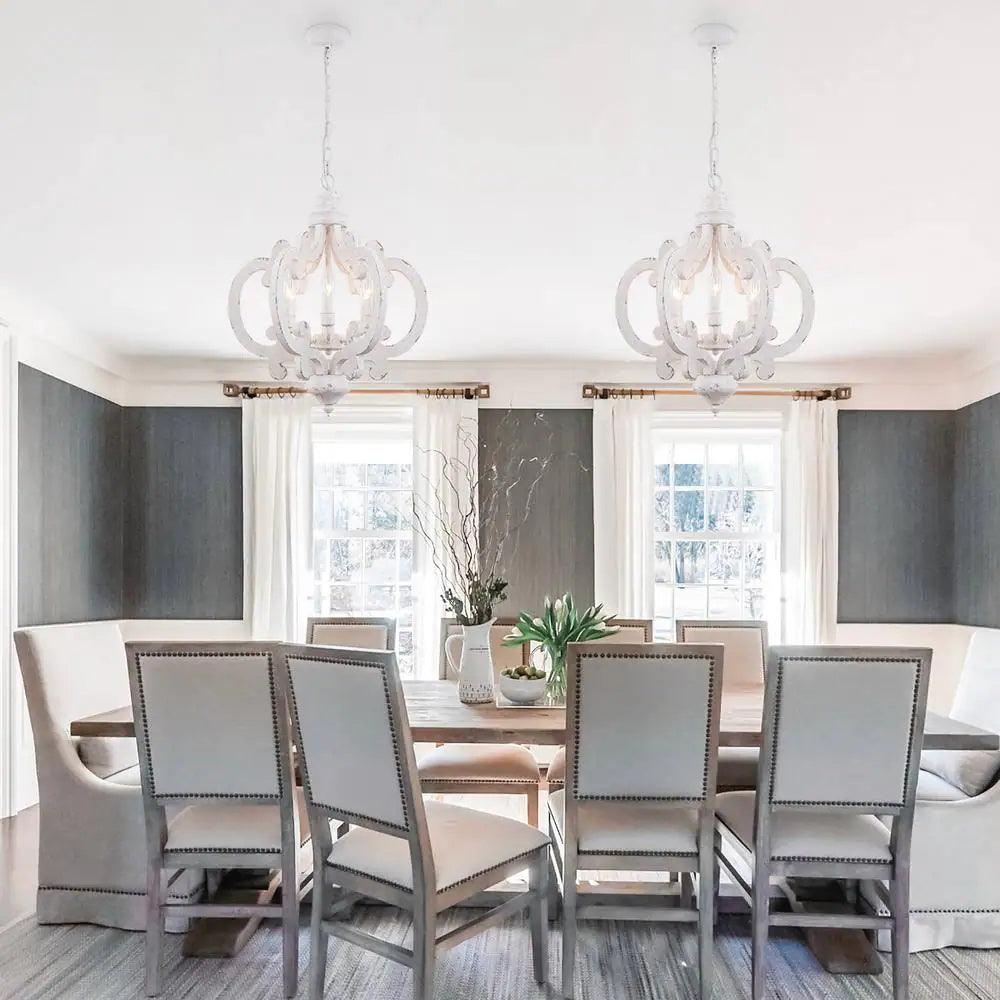 Antique White Style Chandelier - Lamp Outdoor