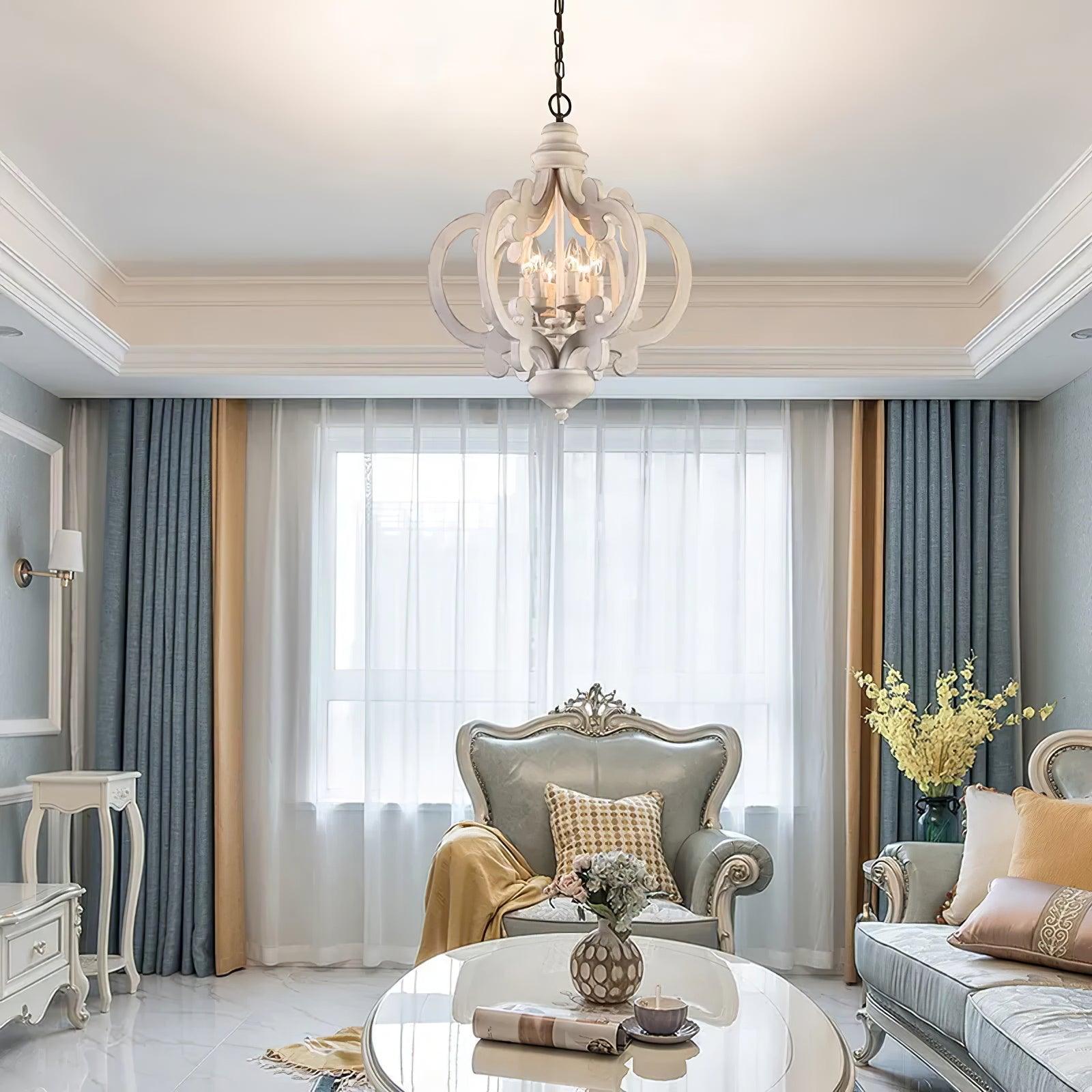 Antique White Style Chandelier - Lamp Outdoor