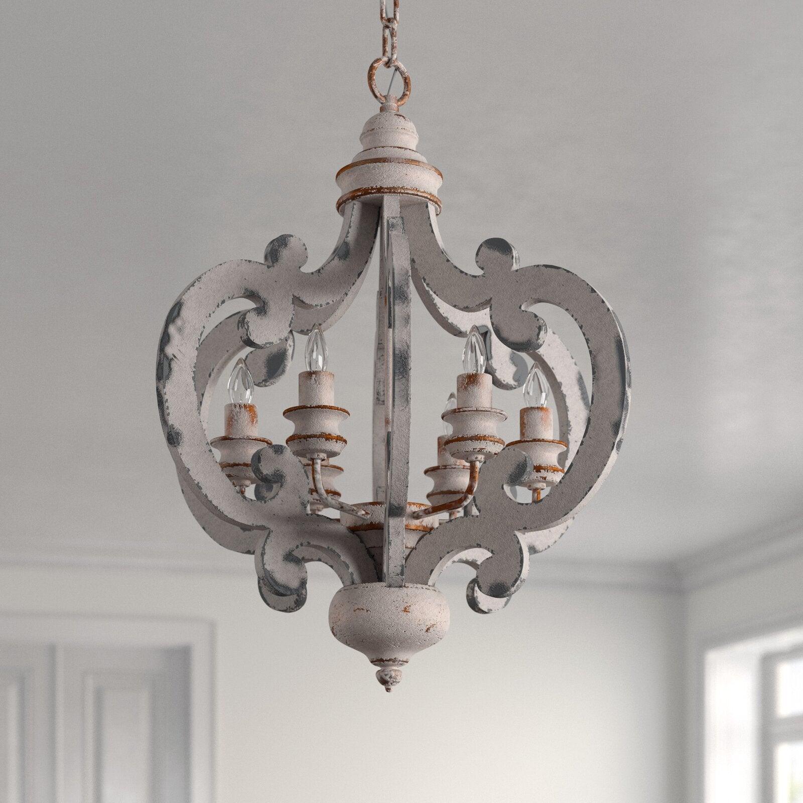 Antique White Style Chandelier - Lamp Outdoor