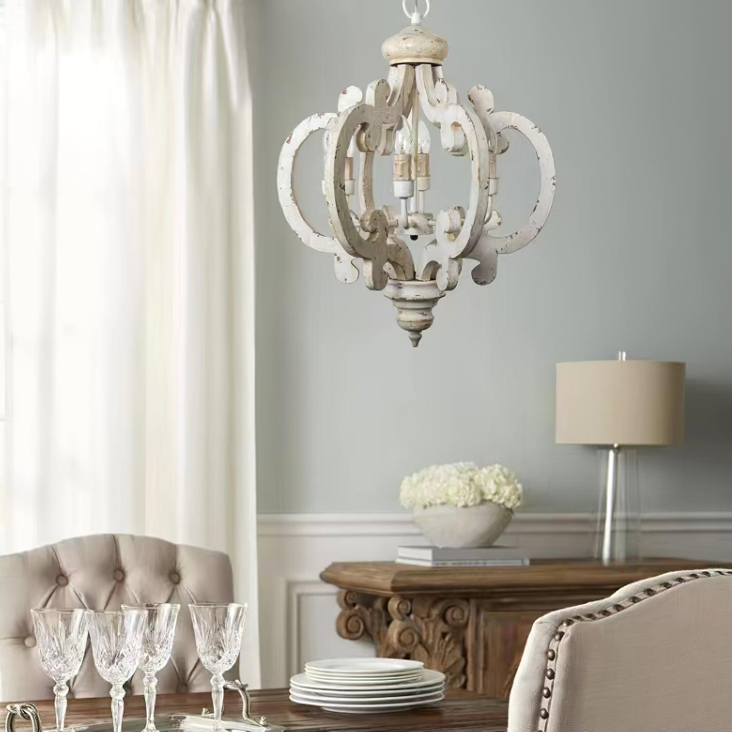 Antique White Style Chandelier - Lamp Outdoor
