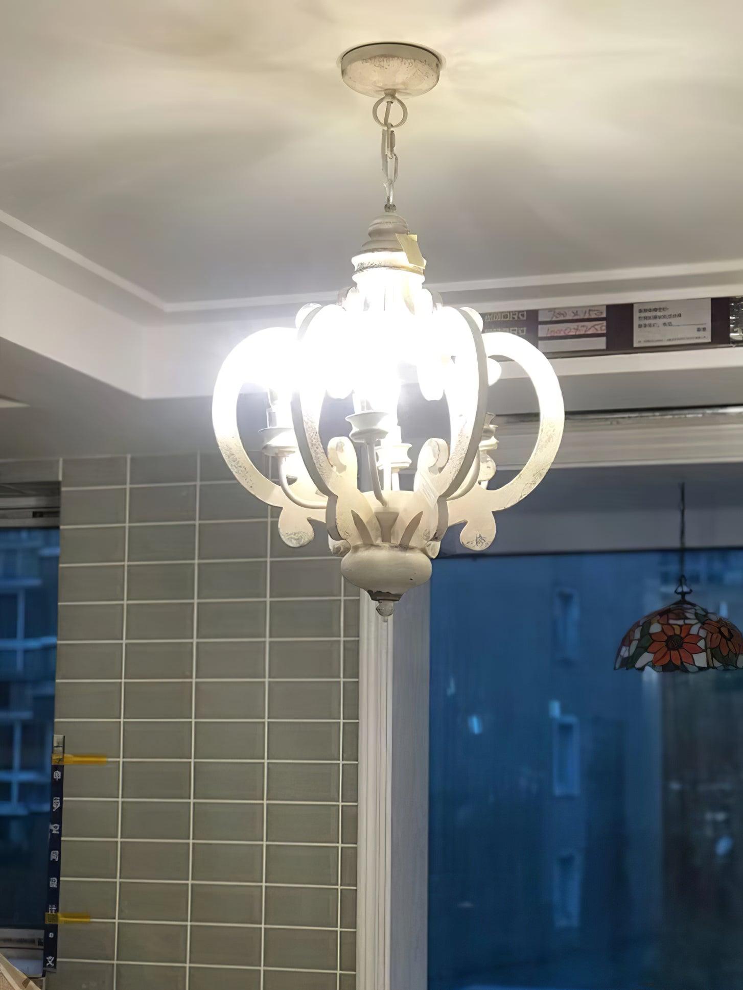Antique White Style Chandelier - Lamp Outdoor