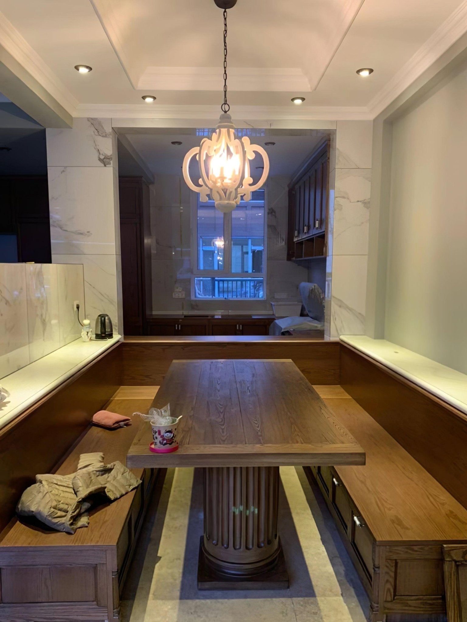 Antique White Style Chandelier - Lamp Outdoor