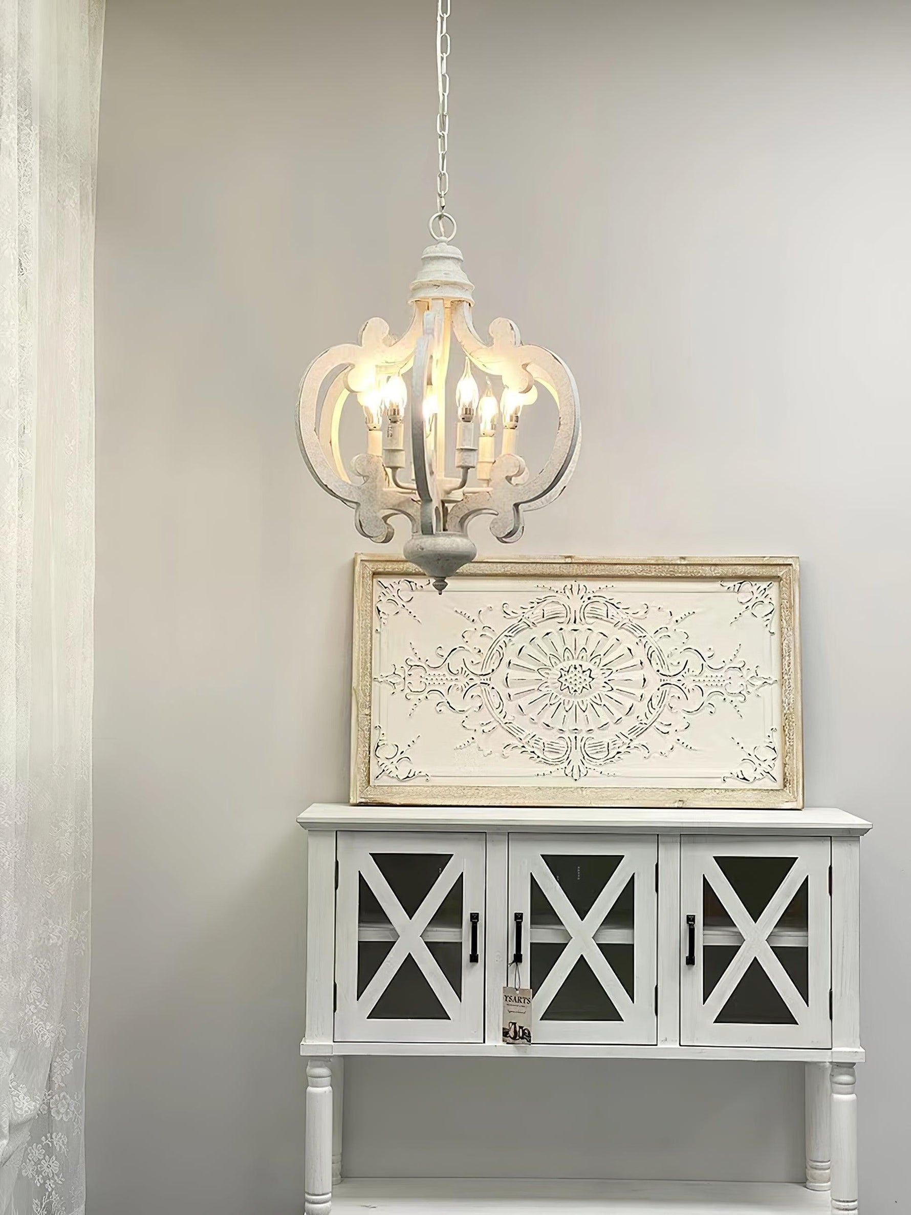 Antique White Style Chandelier - Lamp Outdoor