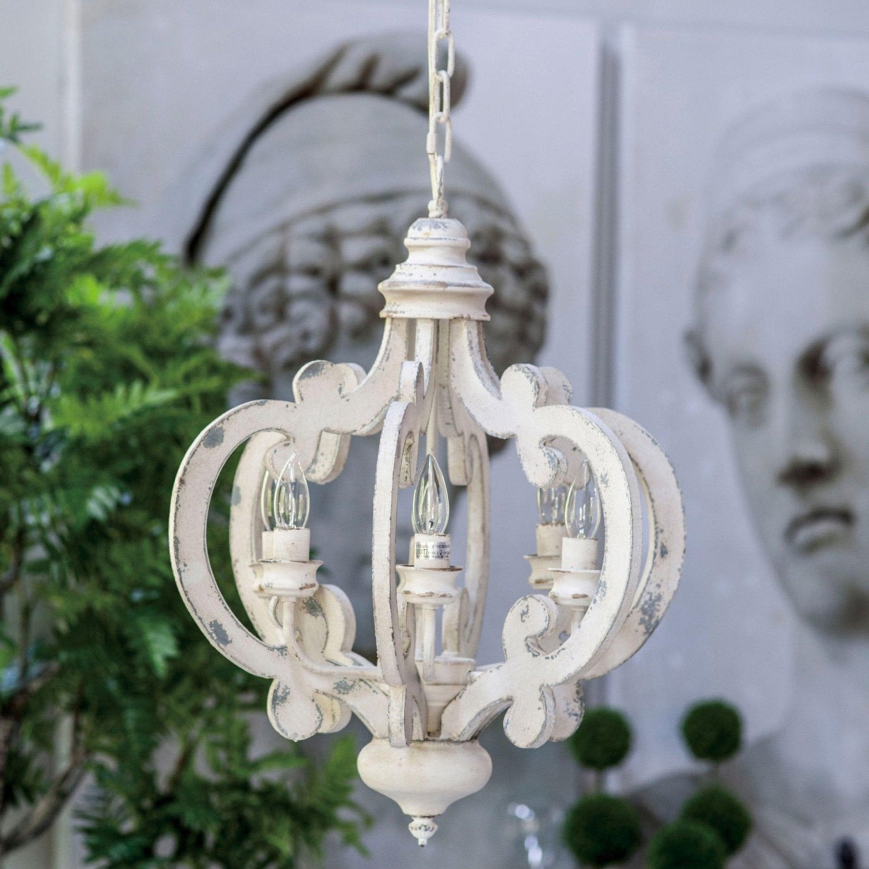Antique White Style Chandelier - Lamp Outdoor