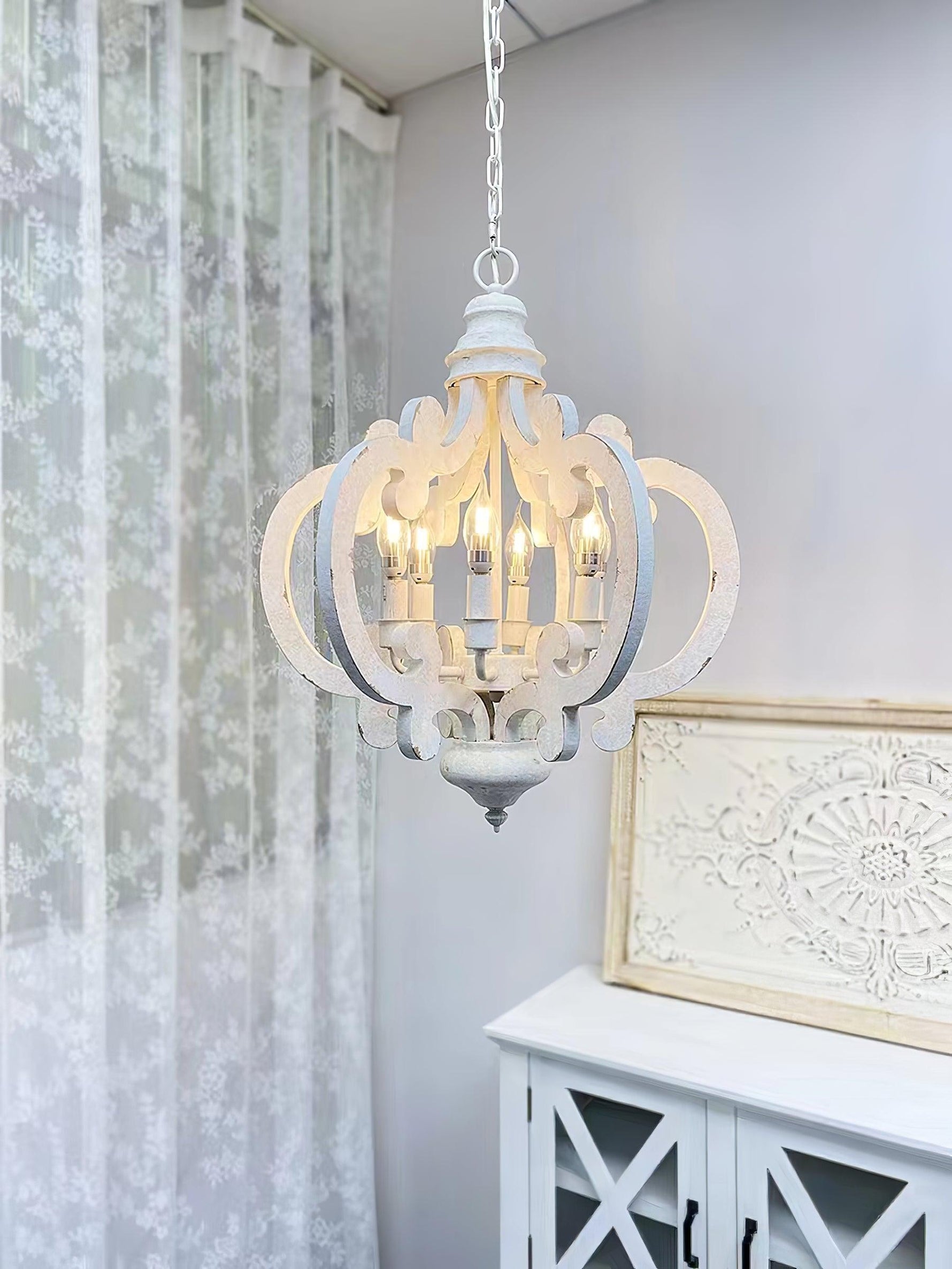Antique White Style Chandelier - Lamp Outdoor