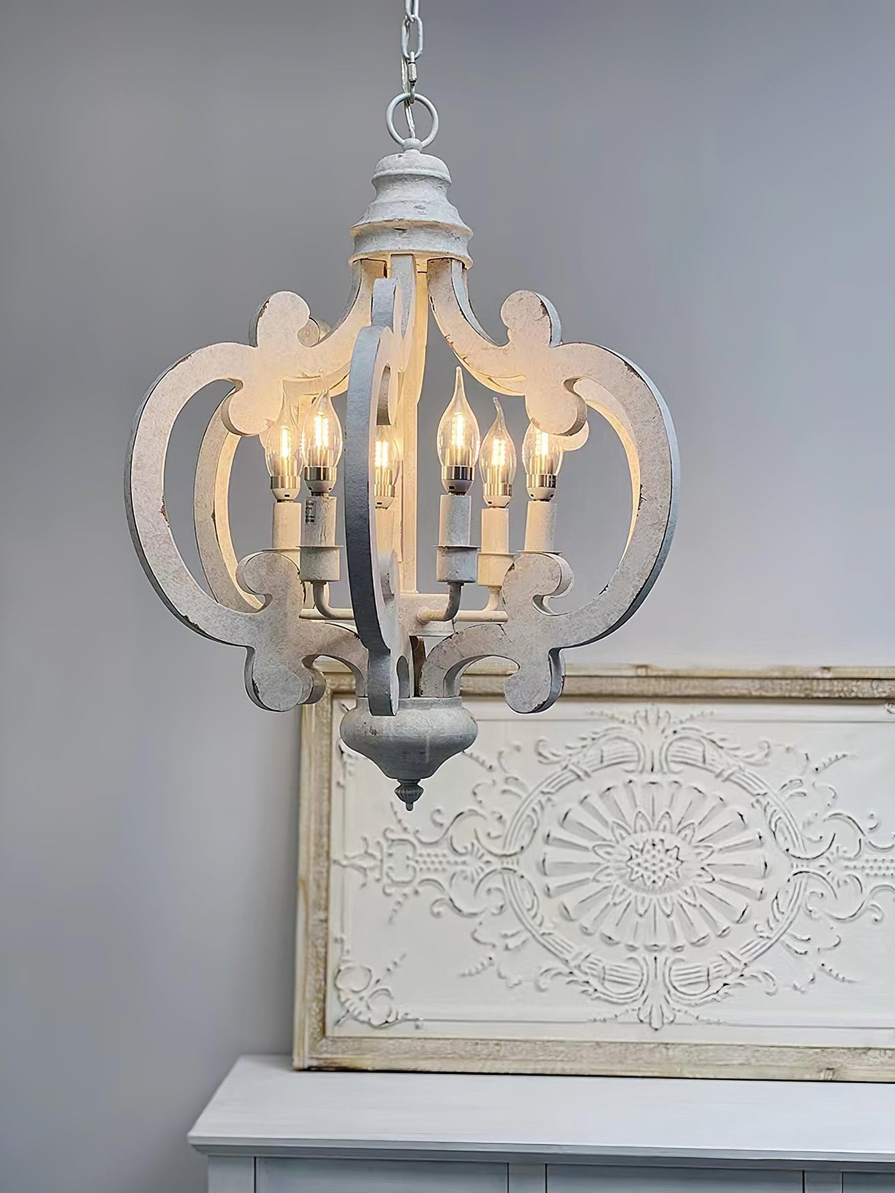 Antique White Style Chandelier - Lamp Outdoor