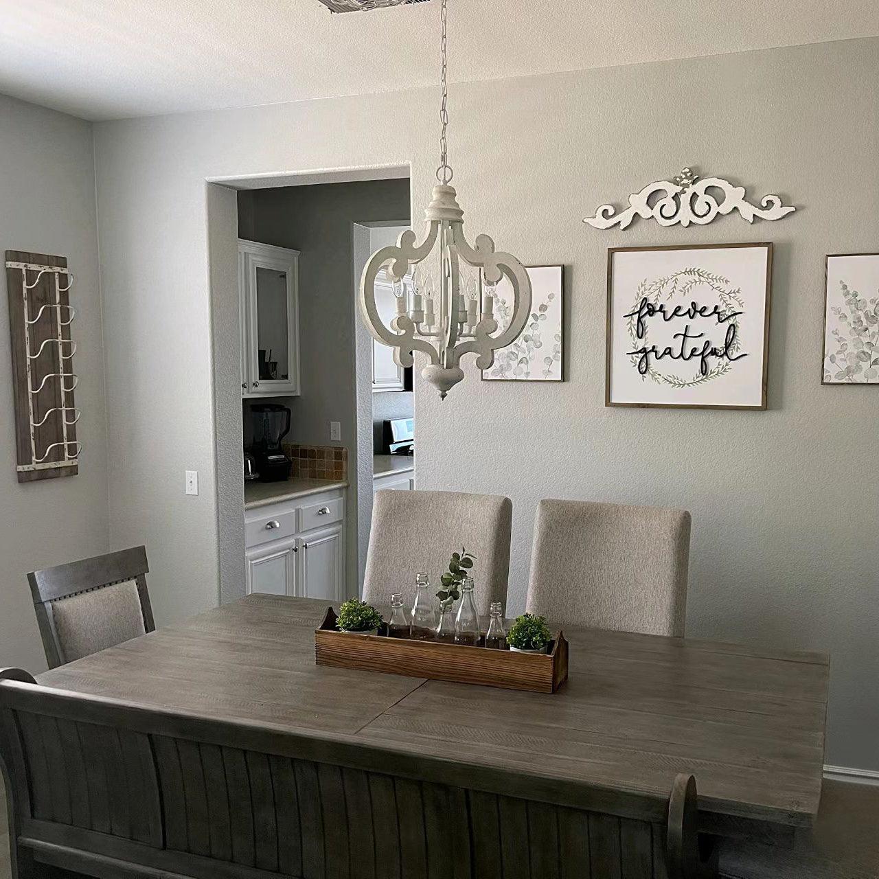 Antique White Style Chandelier - Lamp Outdoor