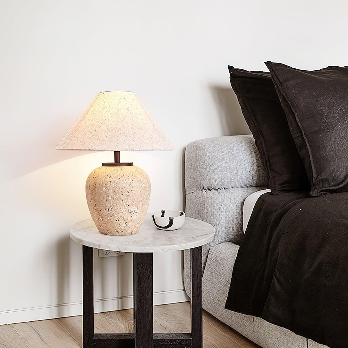 Aoji Serene Travertine Table Light