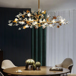 Ulfuvye Postmodern Luxury Branch Brass Crystal Chandelier - Lamp Outdoor