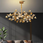 Ulfuvye Postmodern Luxury Branch Brass Crystal Chandelier - Lamp Outdoor