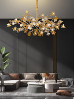 Ulfuvye Postmodern Luxury Branch Brass Crystal Chandelier - Lamp Outdoor