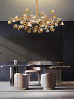 Ulfuvye Postmodern Luxury Branch Brass Crystal Chandelier - Lamp Outdoor