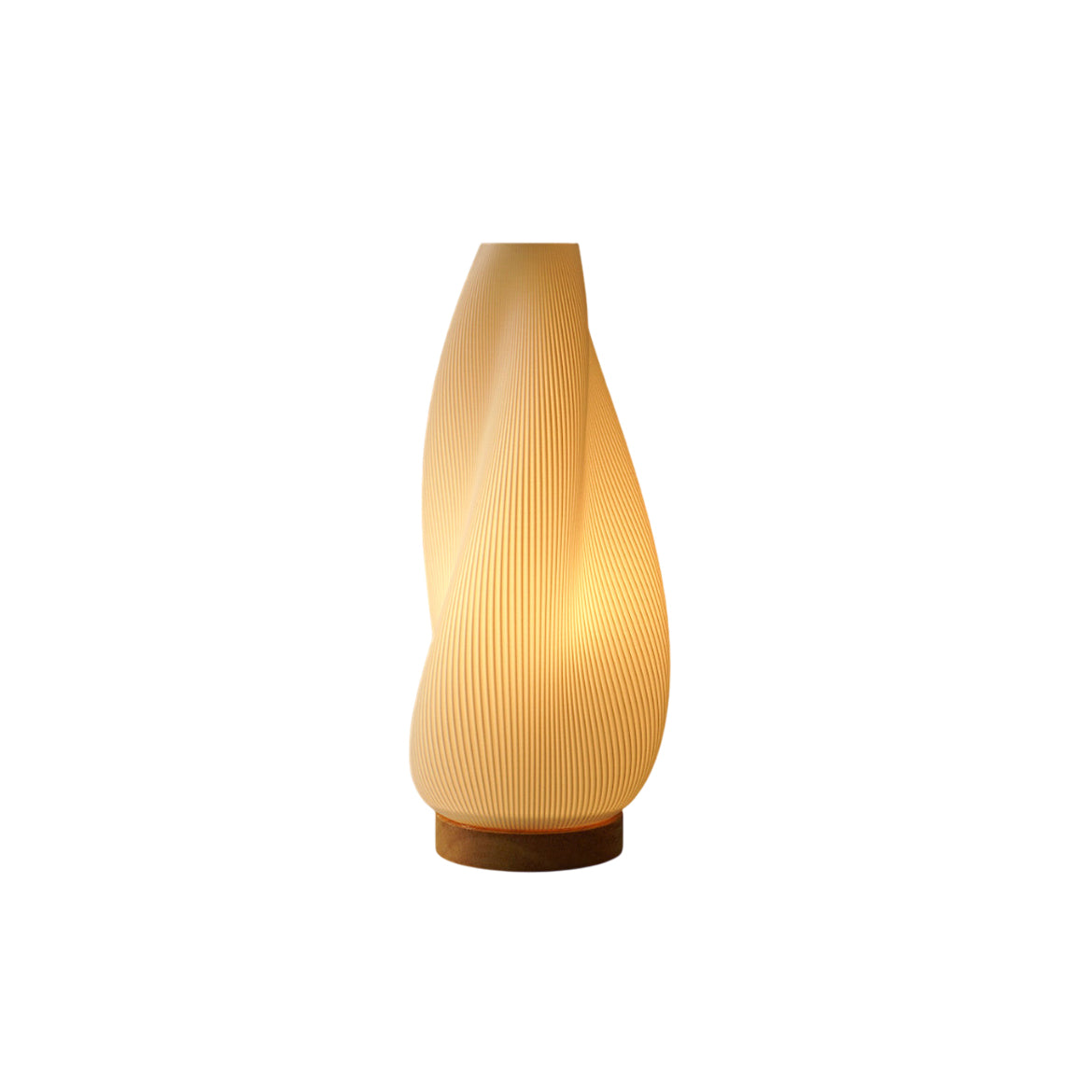 Aphrodite Farmhouse Wood Plastic Table Lamp