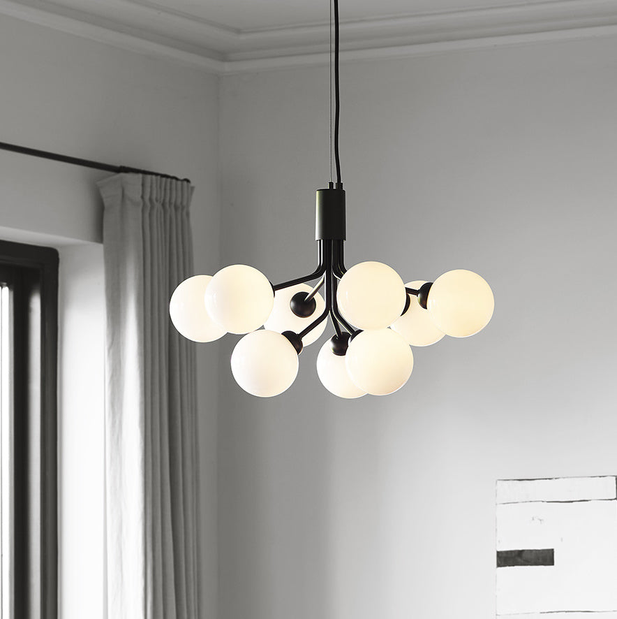 Glass Sphere Cluster Chandelier - Lamp Outdoor