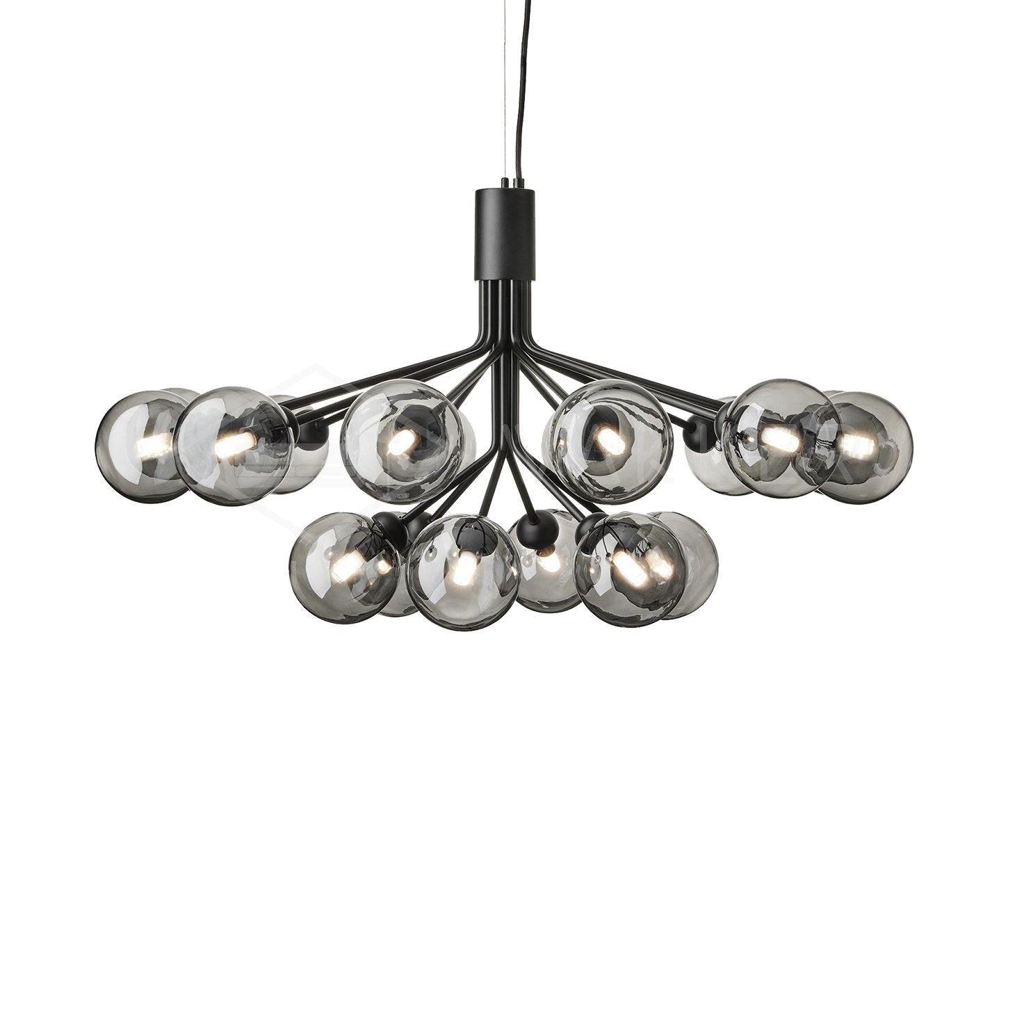 Glass Sphere Cluster Chandelier - Lamp Outdoor