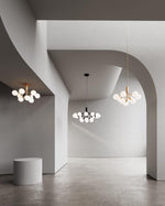 Glass Sphere Cluster Chandelier - Lamp Outdoor