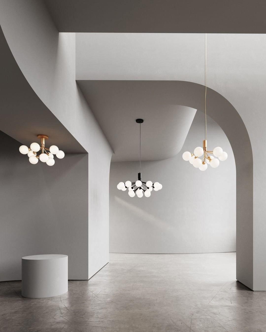 Glass Sphere Cluster Chandelier - Lamp Outdoor