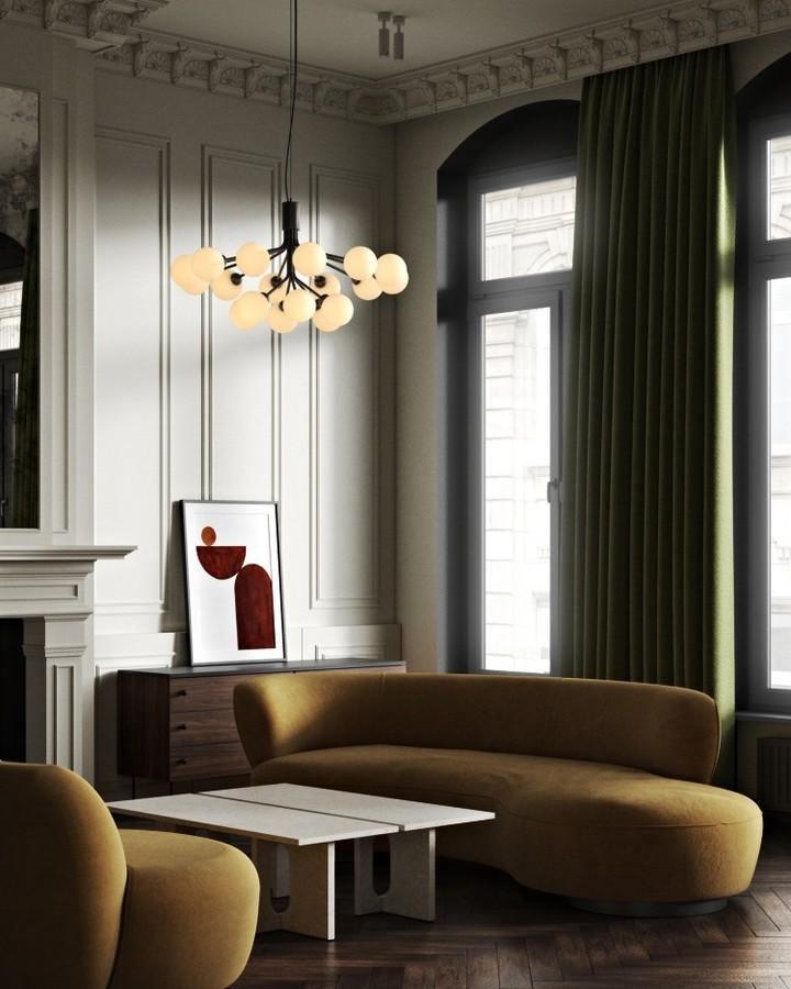 Glass Sphere Cluster Chandelier - Lamp Outdoor