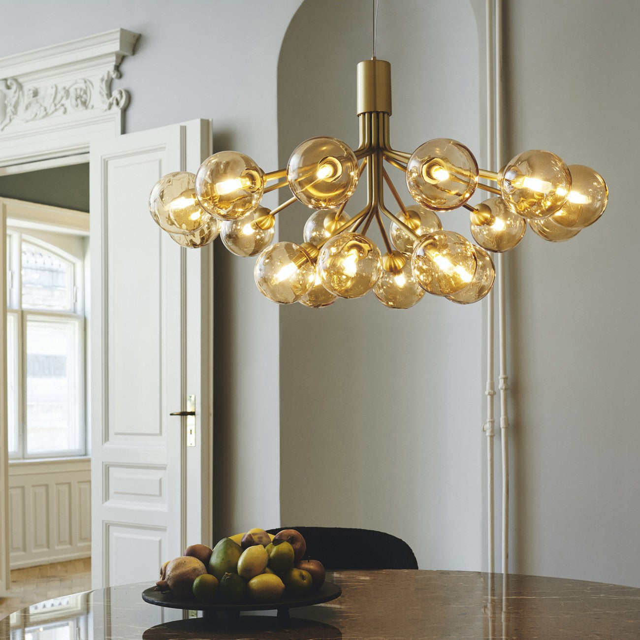 Glass Sphere Cluster Chandelier - Lamp Outdoor