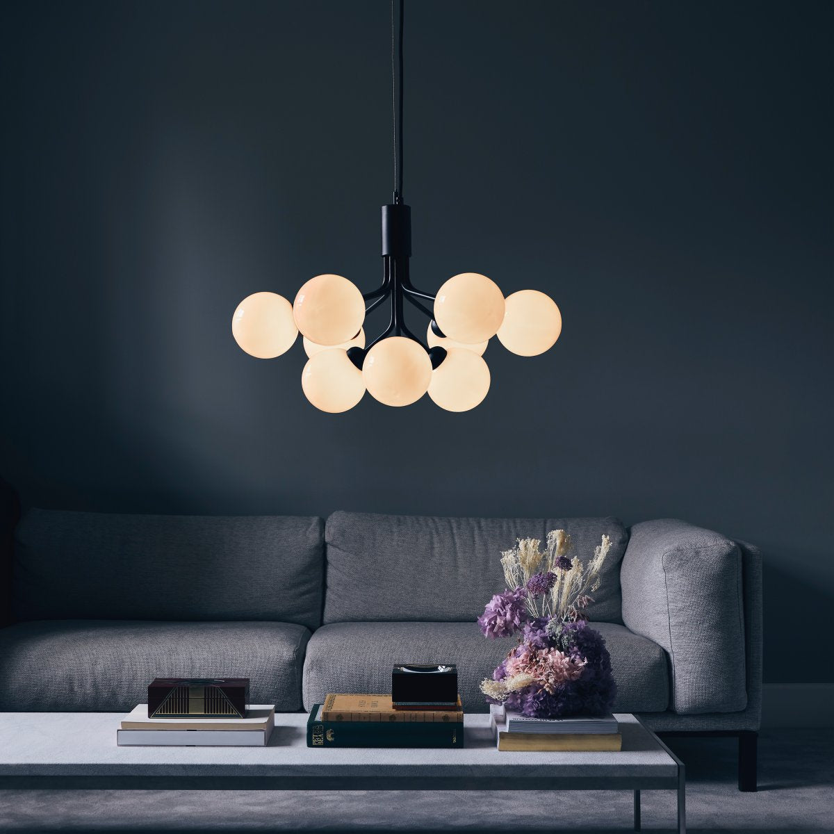 Glass Sphere Cluster Chandelier - Lamp Outdoor