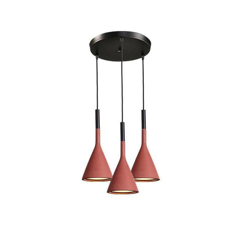 Conical Concrete Pendant Light - Lamp Outdoor