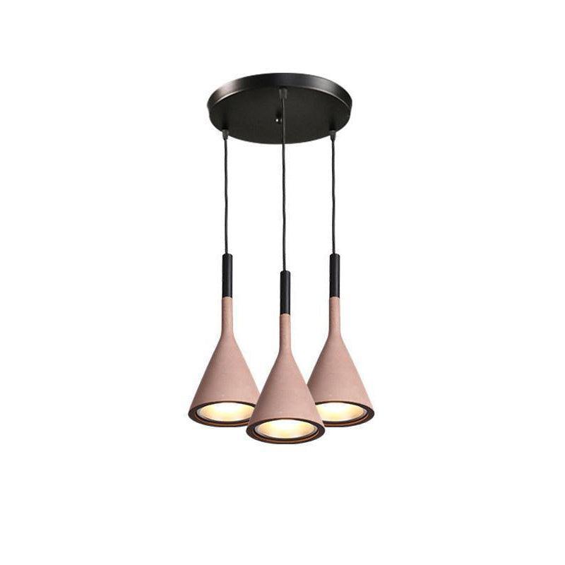Conical Concrete Pendant Light - Lamp Outdoor