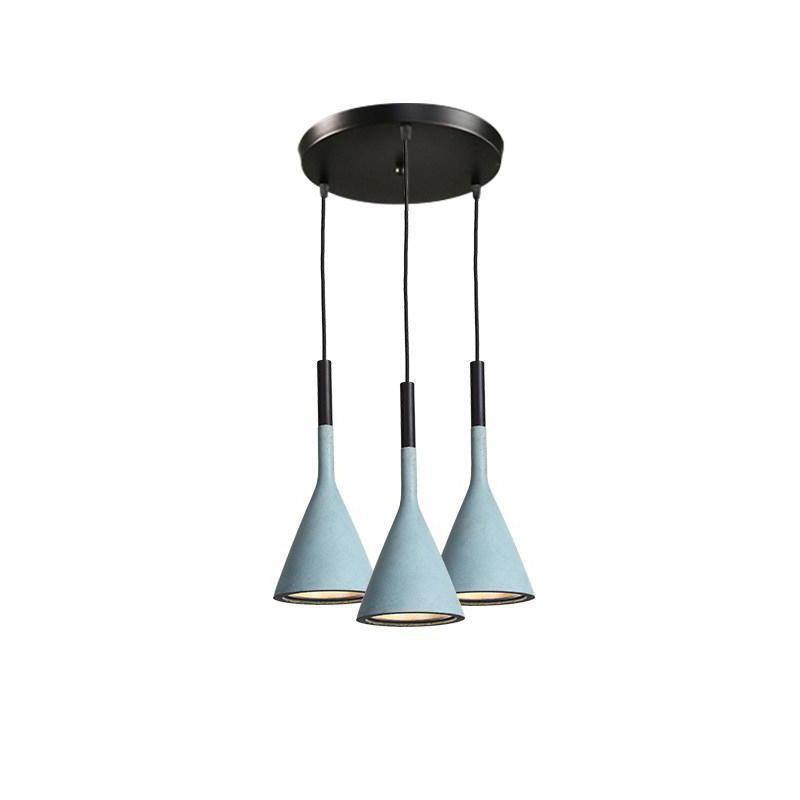 Conical Concrete Pendant Light - Lamp Outdoor