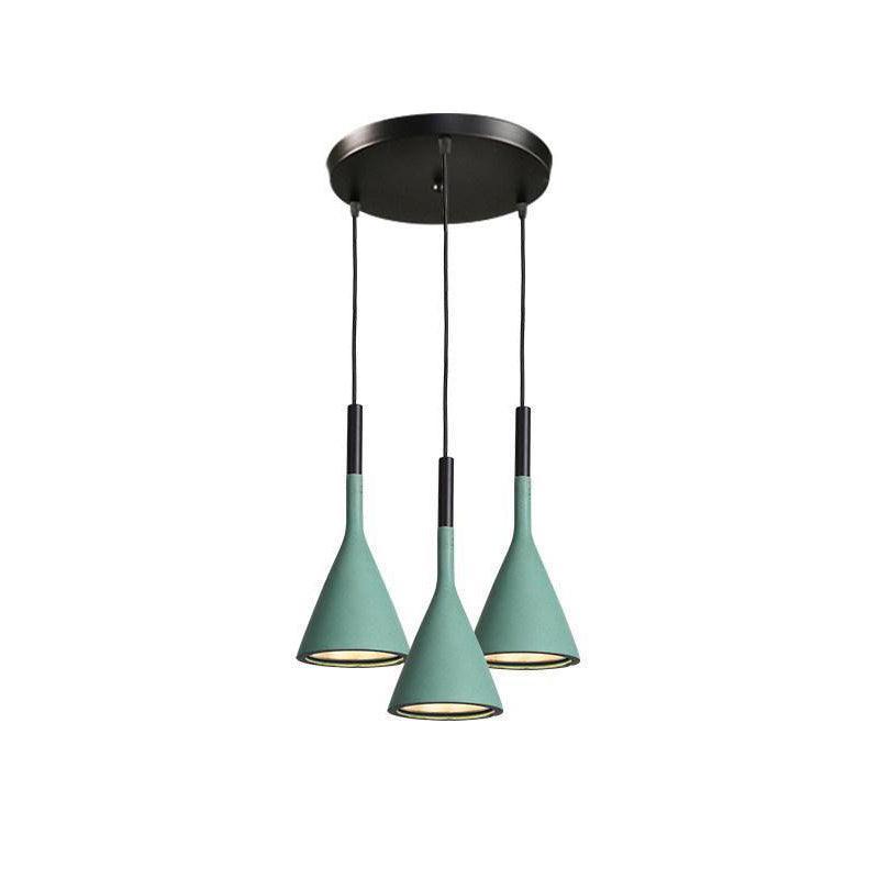 Conical Concrete Pendant Light - Lamp Outdoor