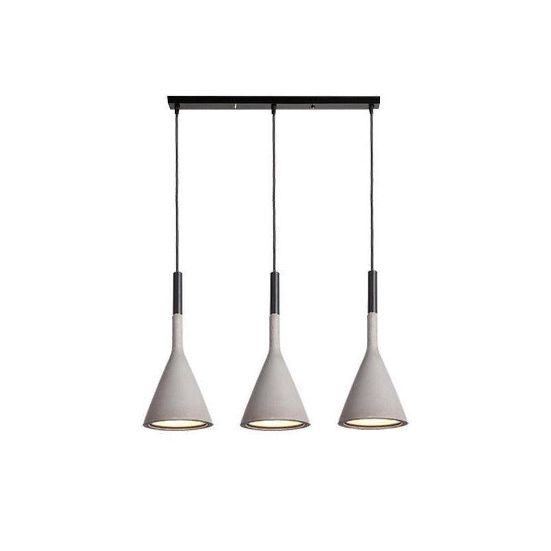 Conical Concrete Pendant Light - Lamp Outdoor