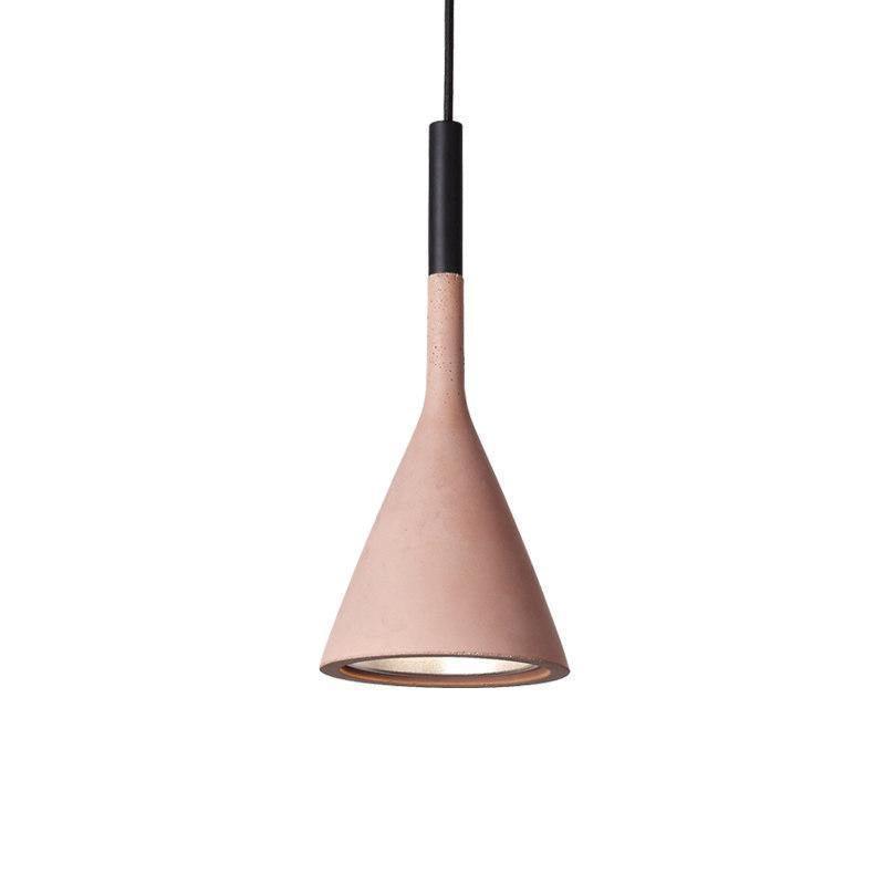 Conical Concrete Pendant Light - Lamp Outdoor