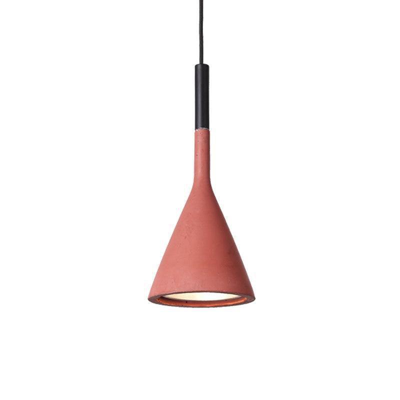 Conical Concrete Pendant Light - Lamp Outdoor