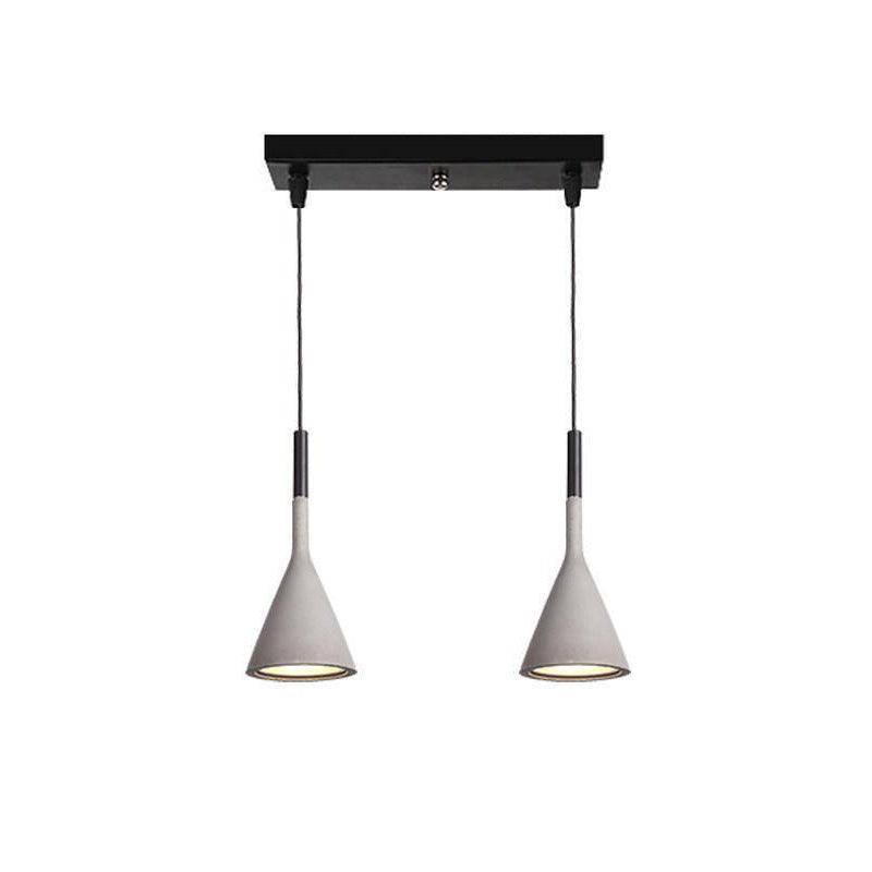 Conical Concrete Pendant Light - Lamp Outdoor
